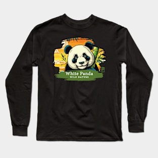 White Panda - WILD NATURE - WHITE PANDA -7 Long Sleeve T-Shirt